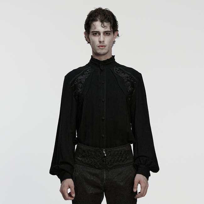 Retro Gothic Romance Shirt For Men