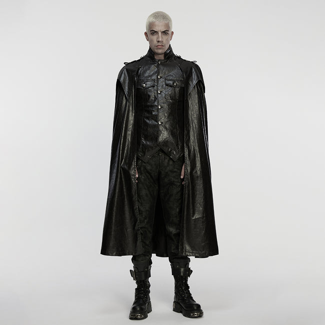 Punk one-piece shirt Military  cloak