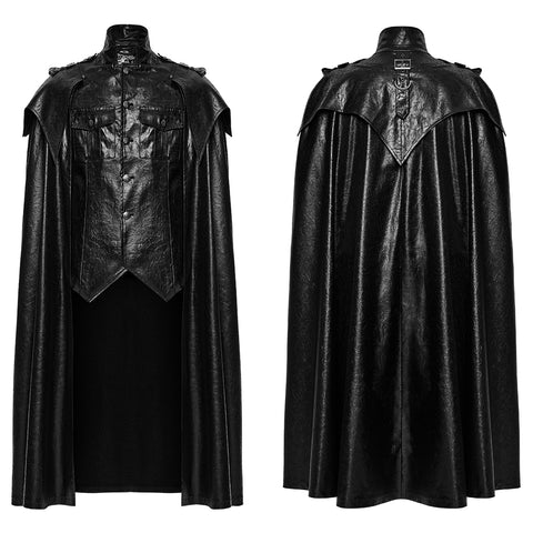 Punk one-piece shirt Military  cloak