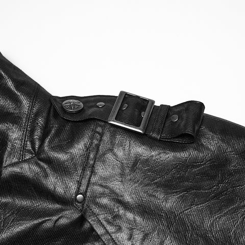 Punk one-piece shirt Military  cloak
