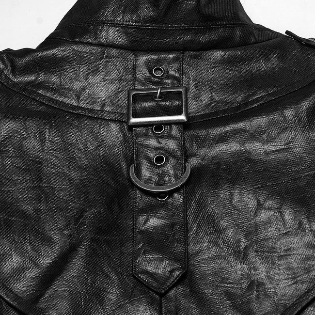 Punk one-piece shirt Military  cloak