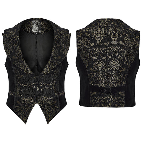 Goth medieval vintage men's vest