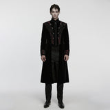 Goth Palace Velvet Coat For Men