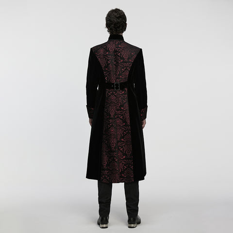 Goth Palace Velvet Coat For Men