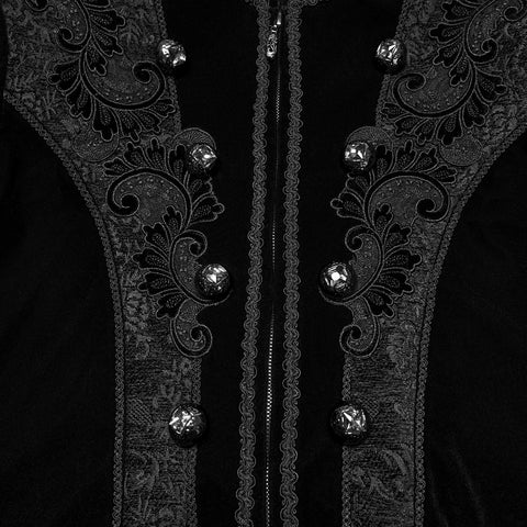 Goth Palace Velvet Coat For Men