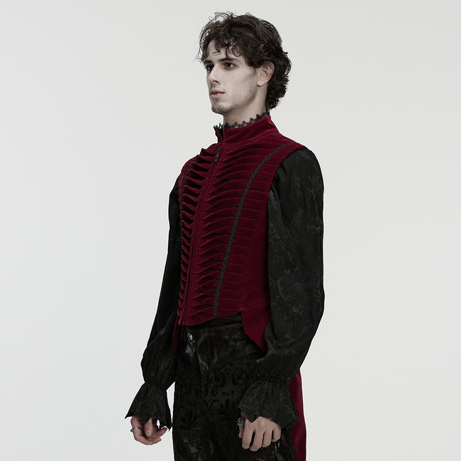 Goth tailcoat men's vest