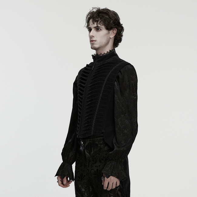 Goth tailcoat men's vest