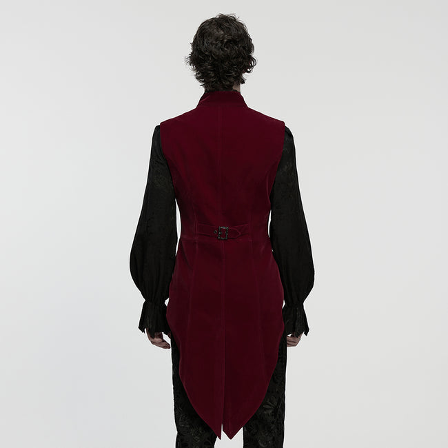 Goth tailcoat men's vest