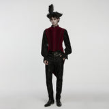 Goth tailcoat men's vest