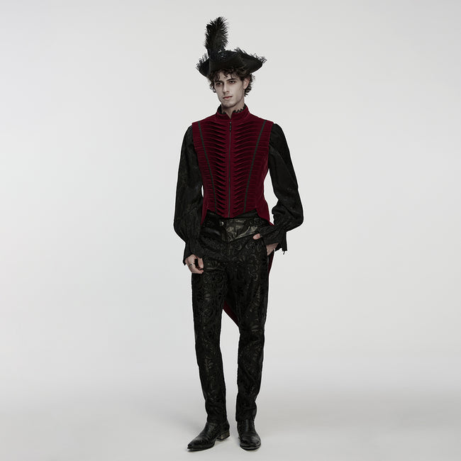 Goth tailcoat men's vest