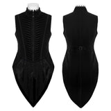 Goth tailcoat men's vest