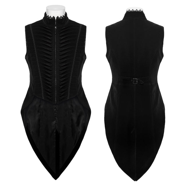 Goth tailcoat men's vest