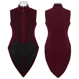 Goth tailcoat men's vest