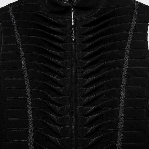 Goth tailcoat men's vest