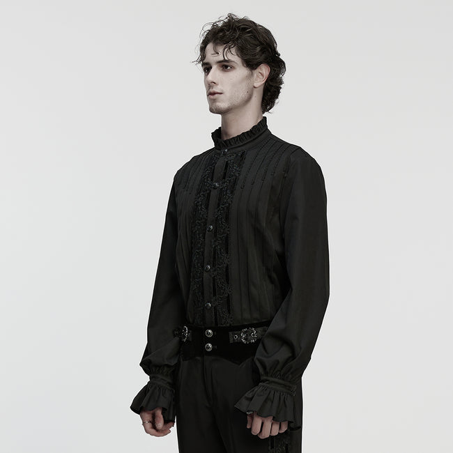 Goth 3D pleated shirt