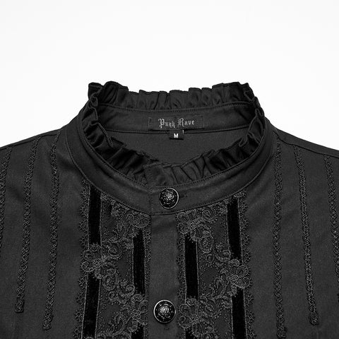 Goth 3D pleated shirt