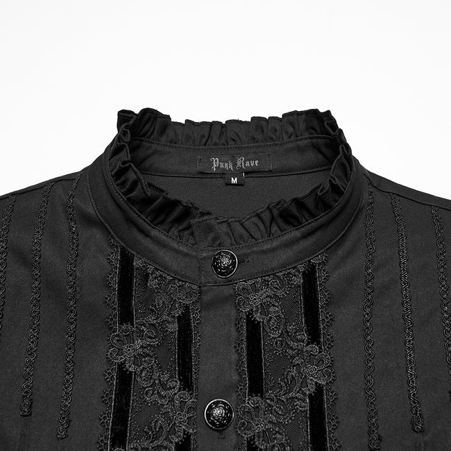 Goth 3D pleated shirt