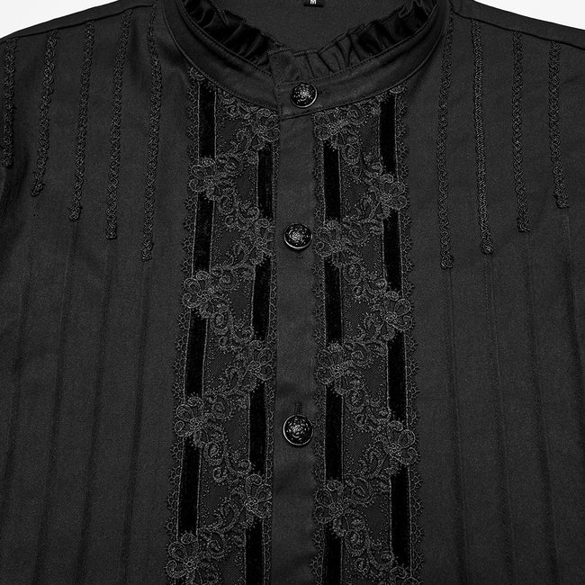 Goth 3D pleated shirt