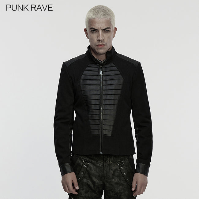 Punk military style coffin jacket