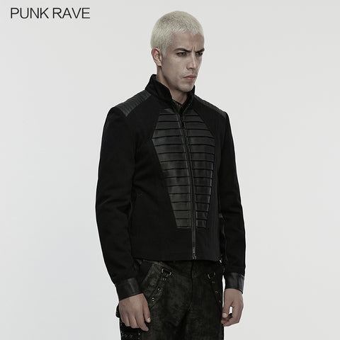 Punk military style coffin jacket