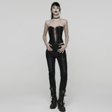 Punk Pleated Tube Top