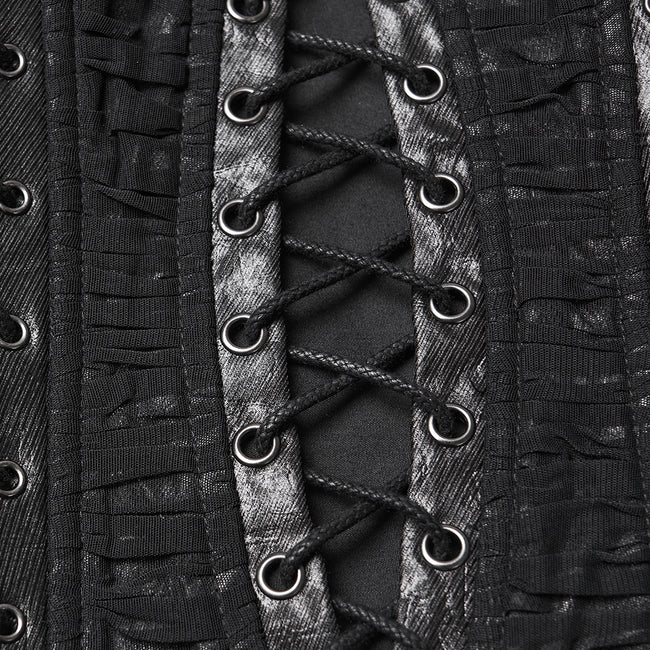 Punk Pleated Tube Top