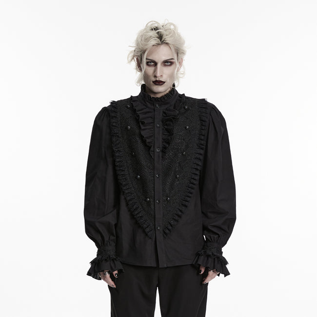 Goth Palace Men's Lace Shirt