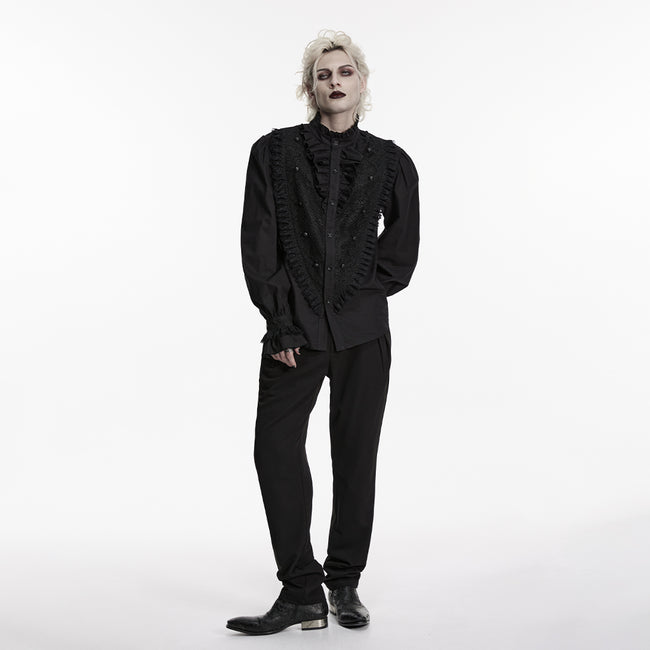 Goth Palace Men's Lace Shirt