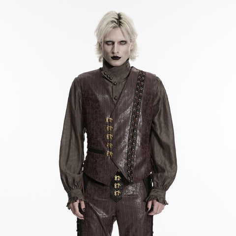 Steampunk asymmetric vest