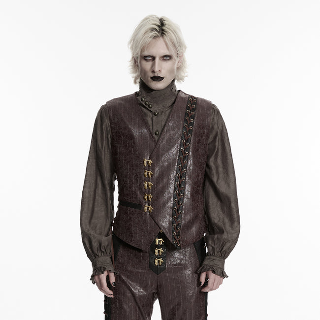 Steampunk asymmetric vest