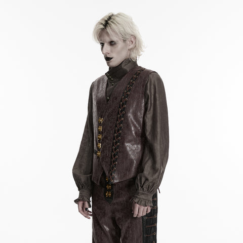 Steampunk asymmetric vest