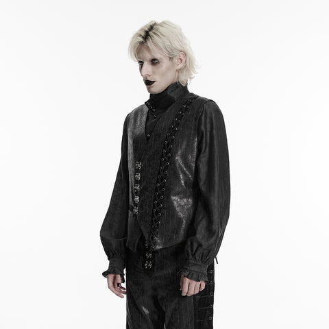 Steampunk asymmetric vest