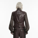 Steampunk asymmetric vest