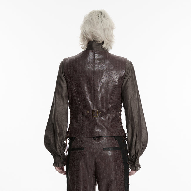 Steampunk asymmetric vest