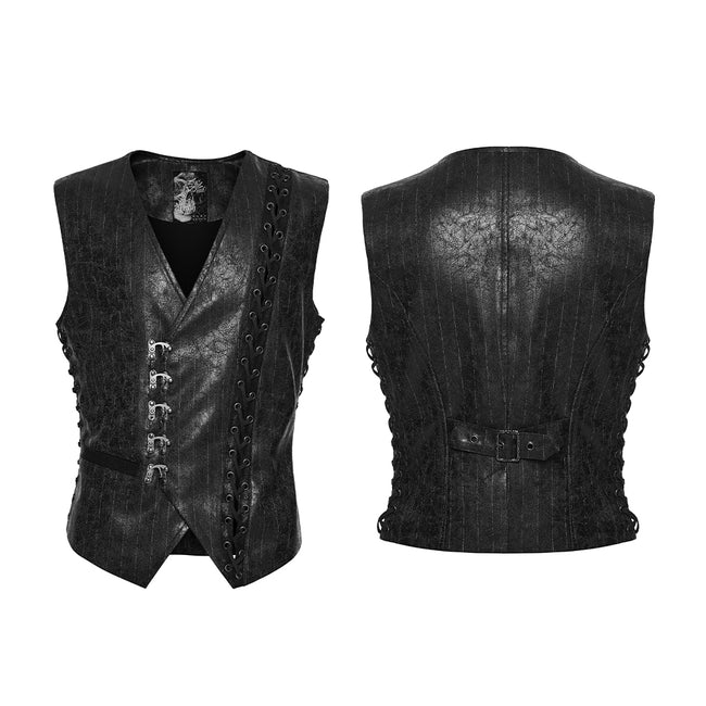 Steampunk asymmetric vest