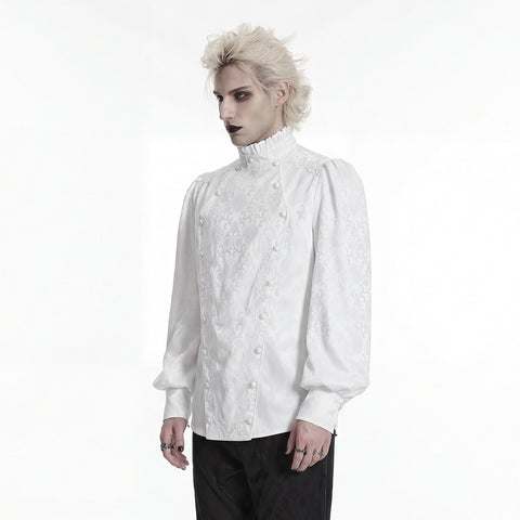 Gorgeous Gothic Embroidered Shirt For Men