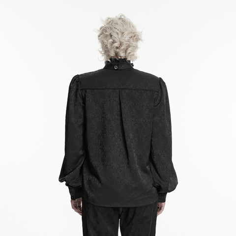 Gorgeous Gothic Embroidered Shirt For Men