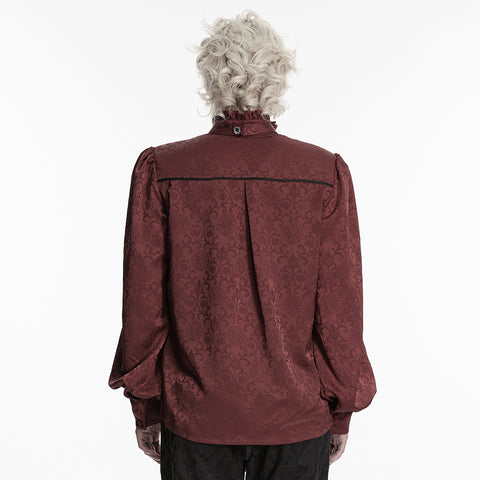 Gorgeous Gothic Embroidered Shirt For Men