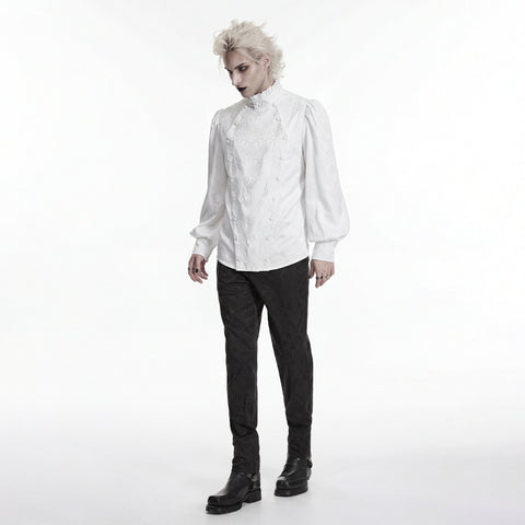 Gorgeous Gothic Embroidered Shirt For Men