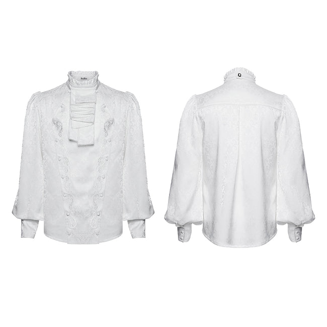 Gorgeous Gothic Embroidered Shirt For Men