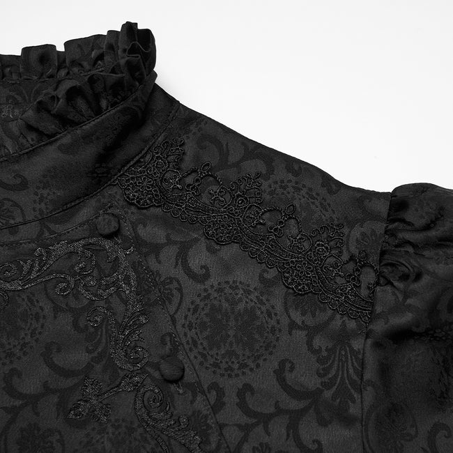Gorgeous Gothic Embroidered Shirt For Men