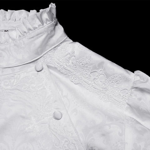 Gorgeous Gothic Embroidered Shirt For Men