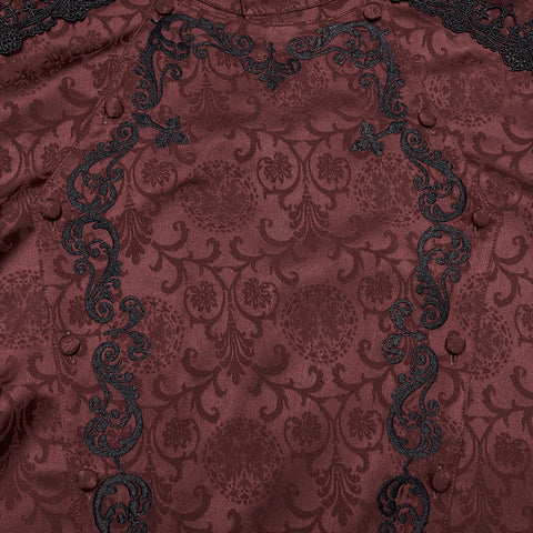 Gorgeous Gothic Embroidered Shirt For Men