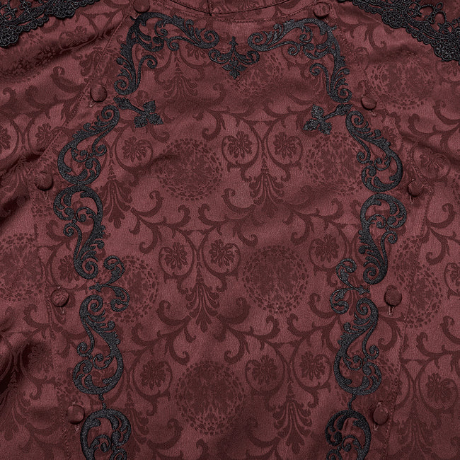 Gorgeous Gothic Embroidered Shirt For Men