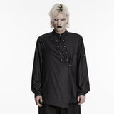 Dark Asymmetric Rebellious Punk Shirt