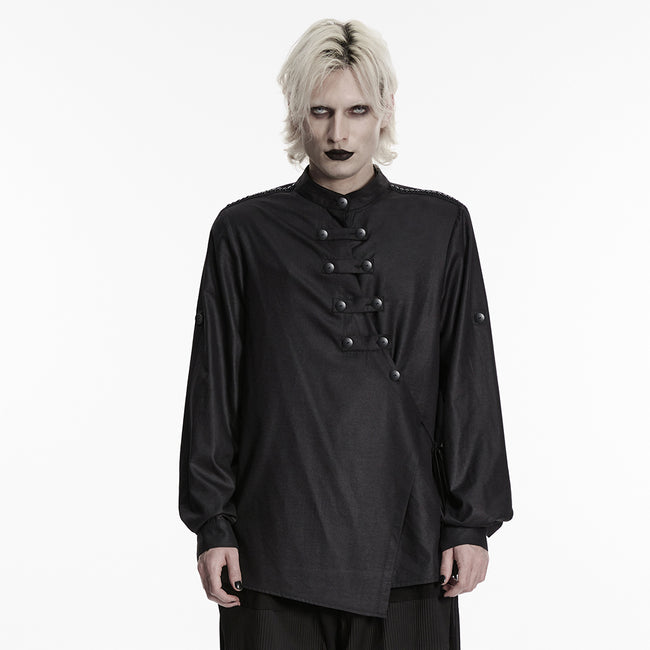 Dark Asymmetric Rebellious Punk Shirt