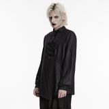 Dark Asymmetric Rebellious Punk Shirt
