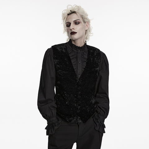 Goth Retro Velvet Waistcoat