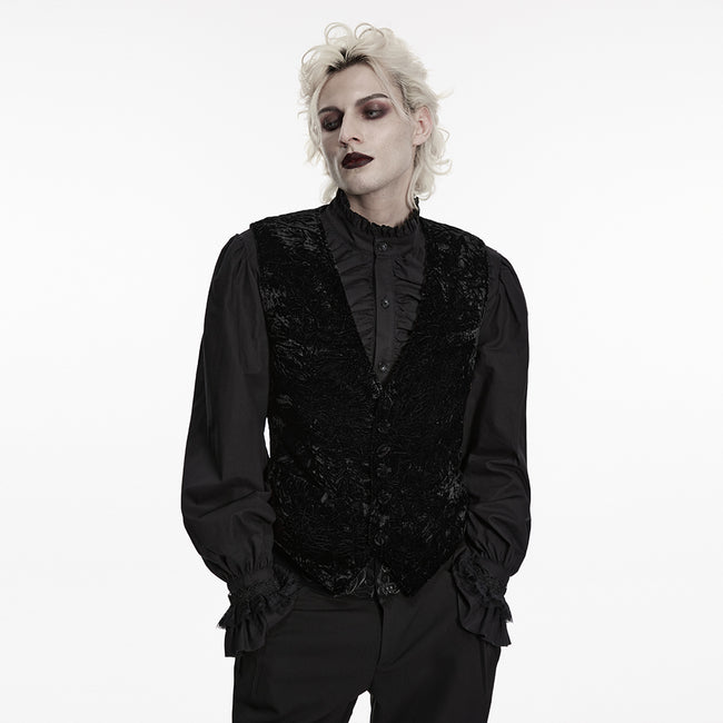 Goth Retro Velvet Waistcoat