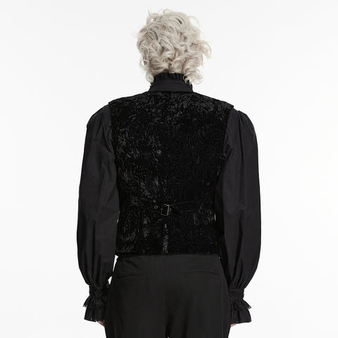 Goth Retro Velvet Waistcoat